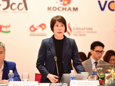 Thứ trưởng Bộ Kế hoạch và Đầu tư Nguyễn Thị Bích Ngọc phát biểu khai mạc VBF 2023 - phiên kỹ thuật. Ảnh: Dũng Minh