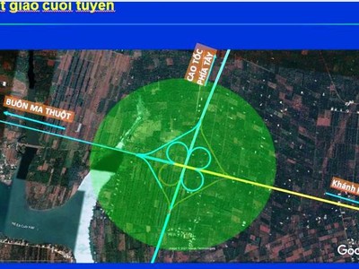 Phối cảnh nút giao cuối tuyến cao tốc Khánh Hòa- Buôn Ma Thuột.