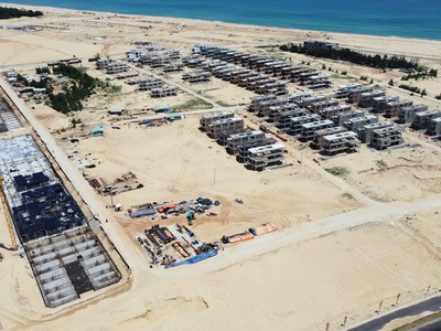 Một dự án khu đô thị đang được triển khai trong Khu kinh tế Nhơn Hội. Ảnh minh họa.