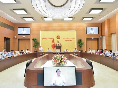 Phiên họp sáng 12/5 Uỷ ban Thường vụ Quốc hội.