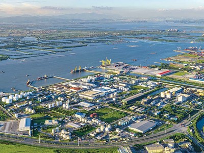 Hạ tầng cảng, khu hậu cần sau cảng, cảng nước sâu, giao thông đa dạng là ưu thế nổi trội của Hải Phòng. Ảnh: Quốc Huy