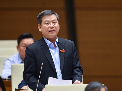 Viện trưởng Viện kiểm sát nhân dân tối cao t Lê Minh Trí trong một phiên họp của Quốc hội. 