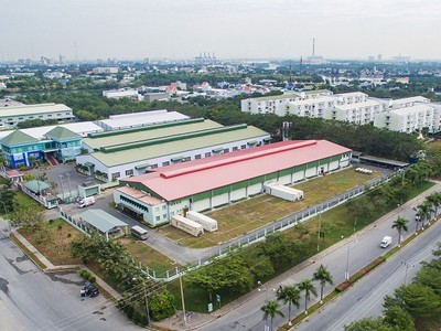 Khu công nghiệp tại huyện Cần Giuộc. tỉnh Long An