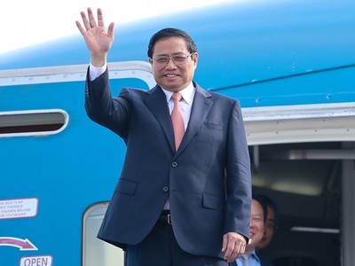 Chuyến công tác của Thủ tướng Phạm Minh Chính là dịp truyền tải thông điệp về một Việt Nam phát triển năng động, đổi mới, xây dựng nền kinh tế độc lập, tự chủ gắn với hội nhập quốc tế sâu rộng, thực chất, hiệu quả, tham gia chủ động, tích cực, đóng góp trách nhiệm với hòa bình, phát triển và các quan tâm chung của cộng đồng quốc tế - Ảnh: VGP/Nhật Bắc 