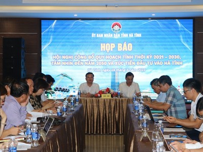 Hà Tĩnh tổ chức họp báo thông tin về sự kiện công bố quy hoạch tỉnh sắp diễn ra