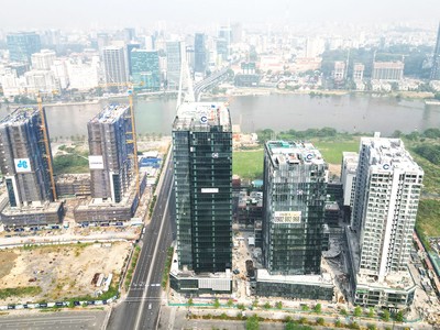 Tòa nhà văn phòng The Hallmark tại Thủ Thiêm, TP.HCM. Ảnh: Lê Toàn