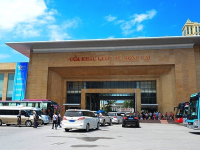 Cửa khẩu quốc tế Móng Cái, tỉnh Quảng Ninh. (Ảnh minh họa: KT)