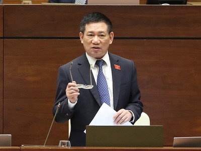 Bộ trưởng Bộ Tài chính Hồ Đức Phớc phát biểu chiều 29/5.