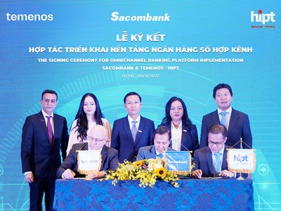 Tháng 11/2022, Sacombank đã ký kết hợp tác với liên danh Temenos - HiPT triển khai nền tảng ngân hàng hợp kênh (Omnichannel)