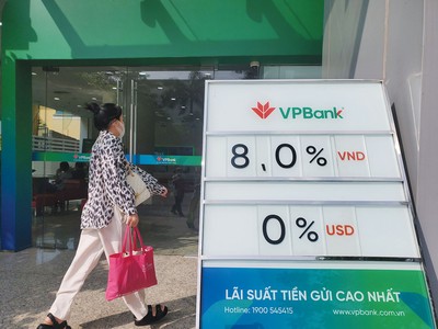 Lãi suất tiết kiệm đang trong xu hướng giảm về mức trước dịch