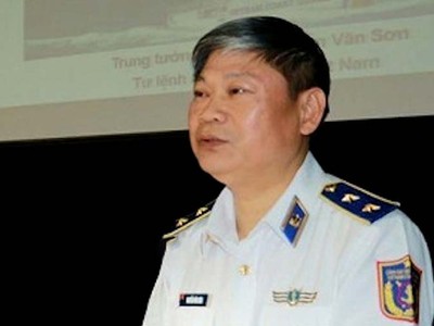 Nguyễn Văn Sơn, cựu Tư lệnh Cảnh sát biển Việt Nam, chủ mưu vụ tham ô 50 tỷ đồng (ảnh chụp khi còn đương chức) 