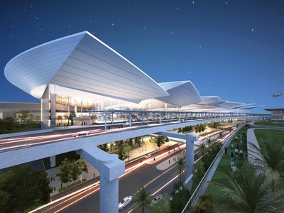 Phối cảnh nhà ga hành khách sân bay Long Thành.