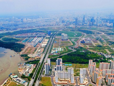 Khu đô thị mới Thủ Thiêm. Ảnh: Lê Toàn 