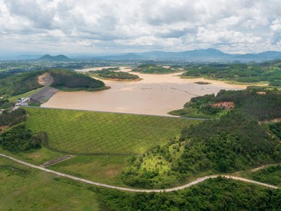 Dự án Khu đô thị Đại Ninh nhìn từ trên cao. Ảnh: Việt Dũng 