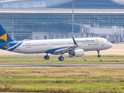 Một tàu bay của Vietravel Airlines.
