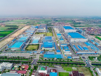 Những nhà phát triển khu công nghiệp có quỹ đất rộng sẽ thu hút các khách thuê lớn như Samsung, LG… Ảnh: Dũng Minh 