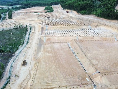 Dự án Đầu tư xây dựng khu nuôi trồng và nhân giống đông trùng hạ thảo, nấm linh chi và các loại nấm quý hiếm tại xã Phước Mỹ, TP. Quy Nhơn. Ảnh: T.X