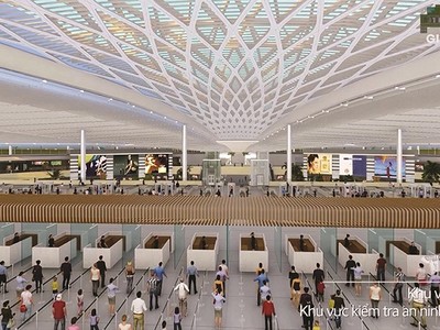 Phối cảnh Nhà ga hành khách sân bay Long Thành.