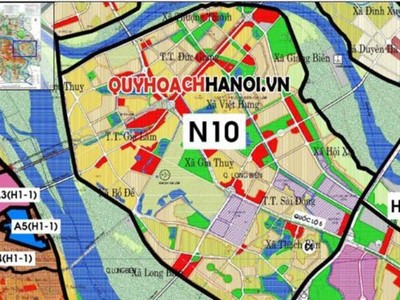 Sơ đồ quy hoạch phân khu N10