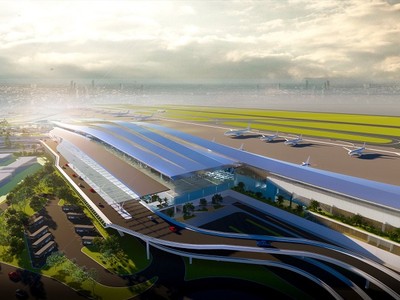Phối cảnh Nhà ga hành khách sân bay Long Thành.
