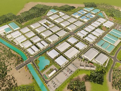 Phối cảnh Khu công nghiệp Phúc Sơn - Bắc Giang.