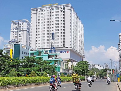 Thị trường địa ốc đang chứng kiến nhiều thương vụ M&A mới. Trong ảnh: Một dự án chung cư củaSaigonres Group Ảnh: Trọng Tín