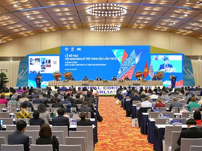 Lễ bế mạc Hội nghị Nghị sĩ trẻ toàn cầu lần thứ 9 (Ảnh: Quochoi.vn)