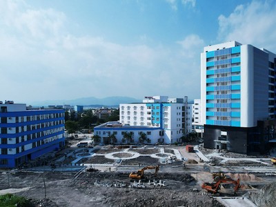 Bệnh viện Phổi Quảng Ninh dự kiến hoàn thành trong tháng 9/2023.
