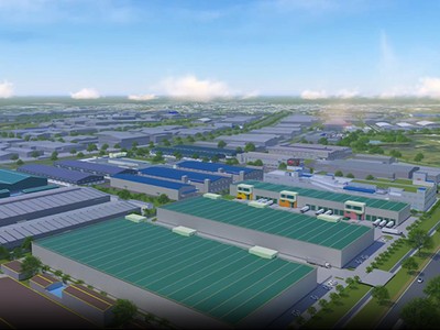 Phối cảnh Khu công nghệ cao Long Thành nằm cách Sân bay Long Thành 10 km. Dự án khởi công vào đầu tháng 7/2023