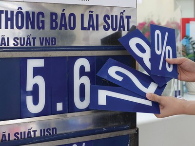 Lãi suất huy động cao nhất tại 4 ngân hàng thương mại có vốn nhà nước hiện là 5,5%/năm. 