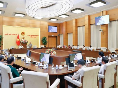 Một phiên họp của Ủy ban Thường vụ Quốc hội.