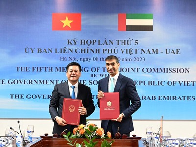 Thương mại 2 chiều Việt Nam – UAE duy trì ổn định ở mức 5 tỷ USD từ năm 2019 đến nay.