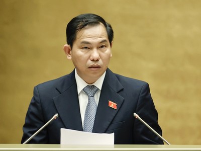 Chủ nhiệm Ủy ban Tài chính - Ngân sách của Quốc hội Lê Quang Mạnh. Ảnh: Duy Linh. 