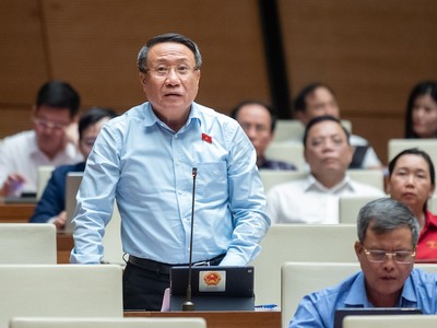 Đại biểu Hà Sỹ Đồng phát biểu tại nghị trường. 