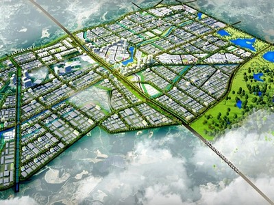 Ảnh phối cảnh quy hoạch phân khu xây dựng tỷ lệ 1/2000 Khu công nghiệp, đô thị, dịch vụ Bình Thanh.
