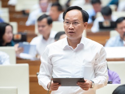 Đại biểu Phạm Văn Thịnh (Bắc Giang) tham gia thảo luận. 