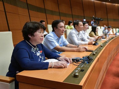 Phiên họp sáng 2/11 của Quốc hội.