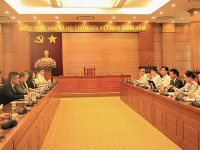 Phòng Thương mại và Công nghiệp Pháp tại Việt Nam thăm và tìm hiểu môi trường đầu tư tại Vĩnh Phúc