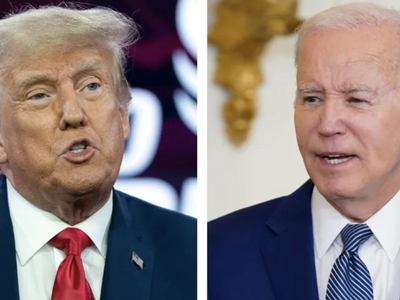 Ông Trump đang dẫn trước Tổng thống đương nhiệm Biden ở nhiều lĩnh vực đánh giá trong cuộc thăm dò mới nhất. Ảnh: Getty Images 
