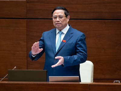 Thủ tướng Chính phủ Phạm Minh Chính trong phiên chất vấn sáng 8/11