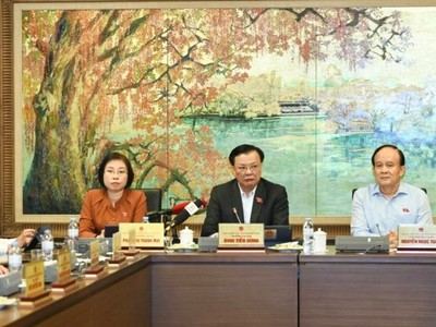 Đoàn Hà Nội thảo luận tại tổ về Dự thảo Luật Thủ đô (sửa đổi) chiều 10/11.