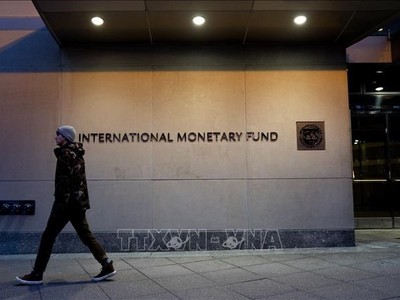 Trụ sở Quỹ tiền tệ quốc tế (IMF) tại Washington, DC, Mỹ. Ảnh: AFP/TTXVN
