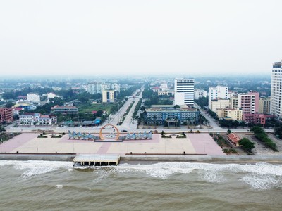 Thị xã Cửa Lò, một trong những khu vực thuộc Hành lang kinh tế ven biển phía Đông của tỉnh Nghệ An.