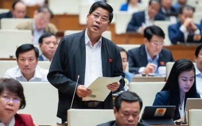 Đại biểu Dương Văn Phước (Quảng Nam) phát biểu tại nghị trường.