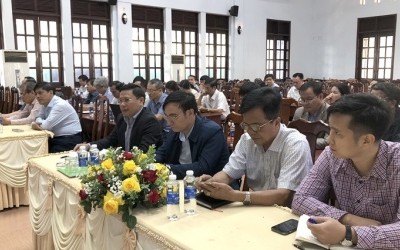 Các đại biểu dự lễ công bố quy hoạch xây dựng vùng huyện Cư M"gar đến năm 2045.