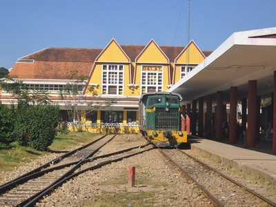 Ga Đà Lạt, một phần của tuyến đường sắt Đà Lạt - Trại Mát.