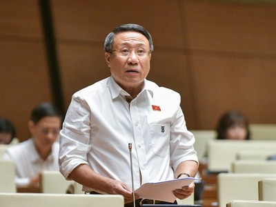 Đại biểu Hà Sỹ Đồng (Quảng Trị) tham gia thảo luận. 