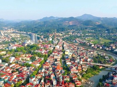 Một góc tỉnh Cao Bằng nhìn từ trên cao (Ảnh: baochinhphu.vn)