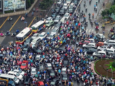 Hà Nội dự kiến đến năm 2045 xây dựng mới 593km đường giao thông trong đô thị trung tâm.