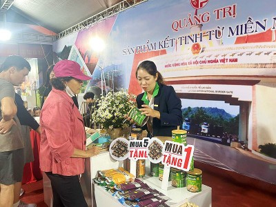 Hơn 200 sản phẩm đặc trưng tỉnh Quảng Trị được giới thiệu đến người dân Thủ đô